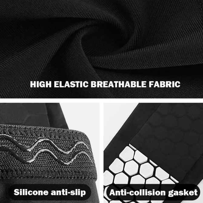 1Pcs Football Shin Guard Socks Sleeves with Foam,Calf Compression Sleeve Honeycomb Pads,Sports Legging & Soccer Equipment - Image 3