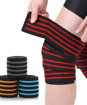 1PC Kneepad Bandage Compression Braces Sports Knees Wraps Straps for Gym Workout Weightlifting Fitness Squats Training