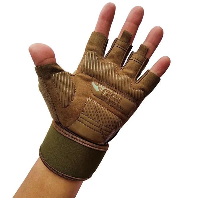Half Finger Bodybuilding Gym Gloves Weightlifting Dumbbell Training Anti-Slip Fitness Gloves Crossfit Workout Exercise For Man - Image 6