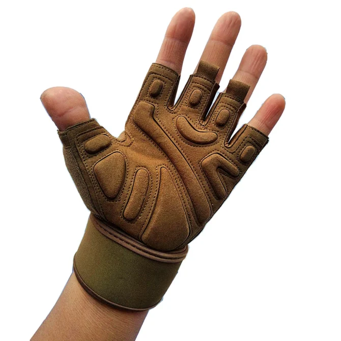 Half Finger Bodybuilding Gym Gloves Weightlifting Dumbbell Kettlebell Training Workout Fitness Gloves For Man Women - Image 6