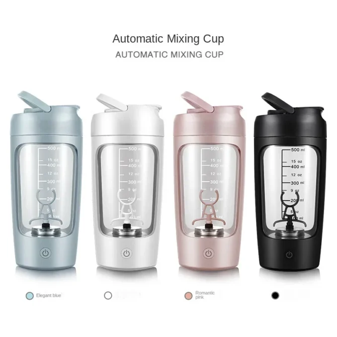 650ml USB Electric Portable Protein Powder Shaker Bottle Whey Shake Cup Whey Protein Mixing Cup for Gym Fitness Sport with Scale - Image 3