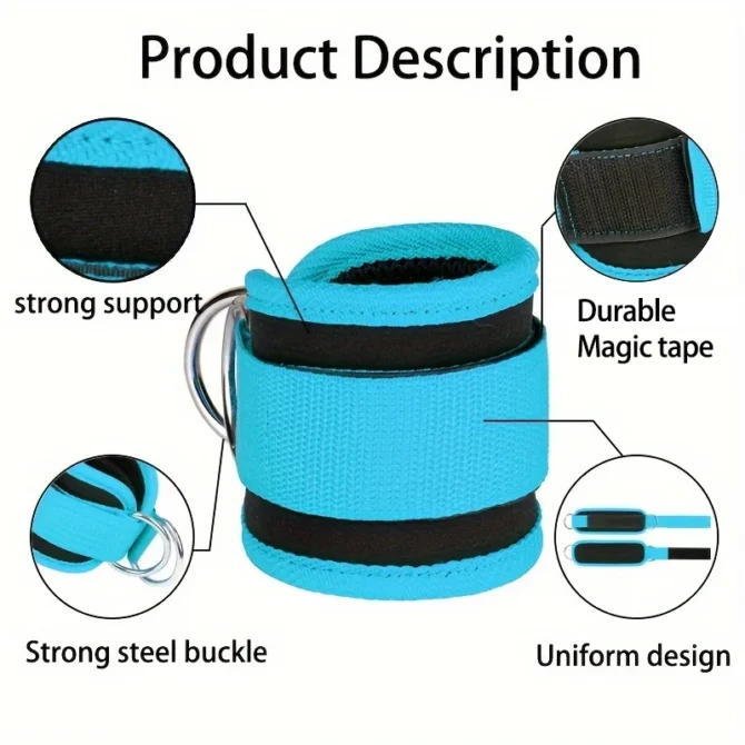Gantry Frame Rear Kick Ankle Buckle Indoor Sports and Fitness Double Buckle Ankle and Hip Strength Training Ankle Protector - Image 2