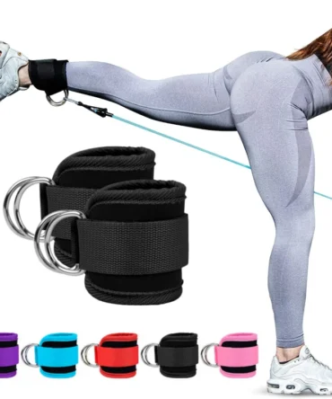 Cable Ankle Straps Double D-Ring Ankle Cuffs For Gym Workouts Glutes Legs Strength Training Brace Support Sport Safety Abductors