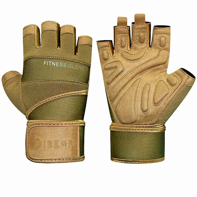 Half Finger Bodybuilding Gym Gloves Weightlifting Dumbbell Kettlebell Training Workout Fitness Gloves For Man Women - Image 2
