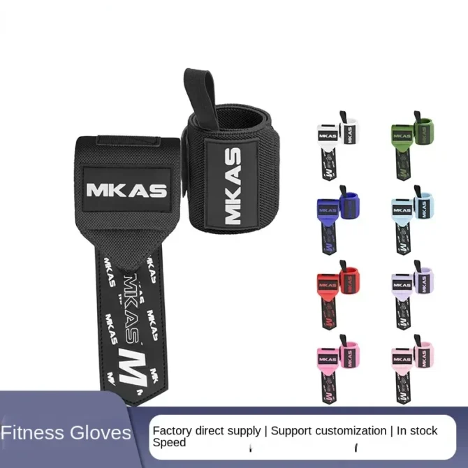 2PCS Wristband Wrist Support Weight Lifting Gym Training Wrist Support Brace Straps Wraps Crossfit Powerlifting - Image 3