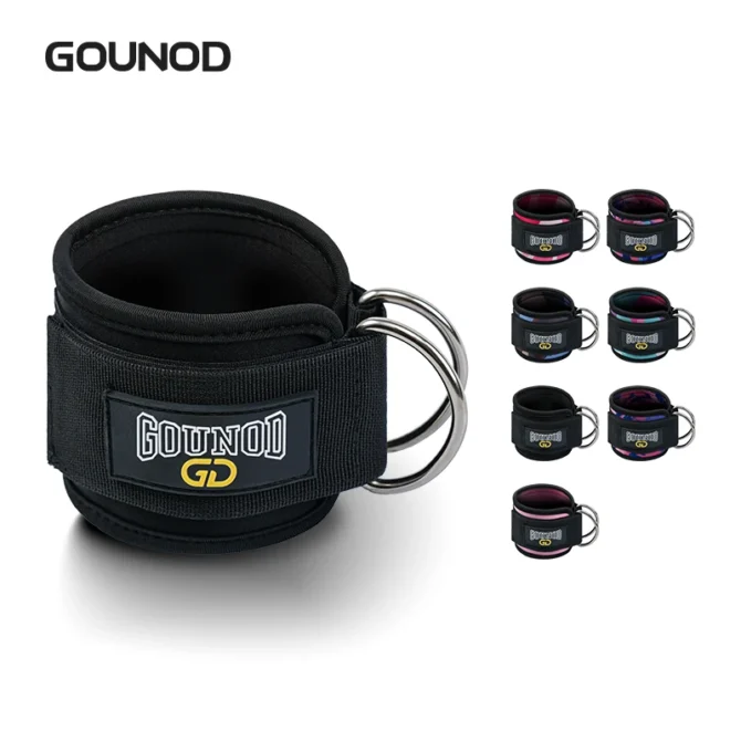 2PC/3PC GOUNOD Fitness Ankle Strap Adjustable D-Ring Support Cuffs Gym Leg Strength Exercise Pulley With Buckle Sport Guard Safe