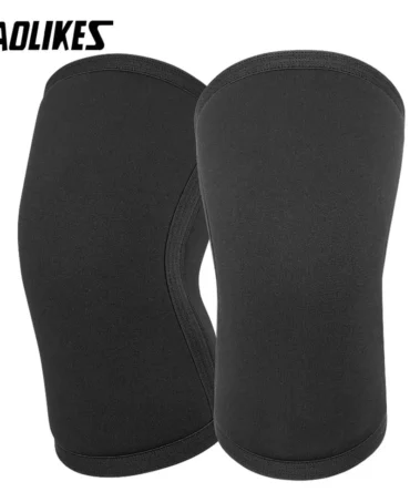 AOLIKES 1 Pair 7MM Knee Sleeves Support Injury Recovery - Neoprene Knee Brace Knee Support for Squats, Running & Gym Workout
