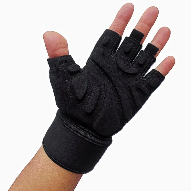 Half Finger Bodybuilding Gym Gloves Weightlifting Dumbbell Kettlebell Training Workout Fitness Gloves For Man Women - Image 5