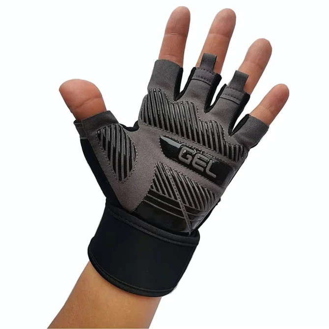 Half Finger Bodybuilding Gym Gloves Weightlifting Dumbbell Training Anti-Slip Fitness Gloves Crossfit Workout Exercise For Man - Image 5