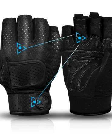 MOREOK Gym Gloves Non-slip 3MM Pads Pull Up Power Training Weight Lifting Gloves Kettlebell Workout Exercise Fitness Gloves Men